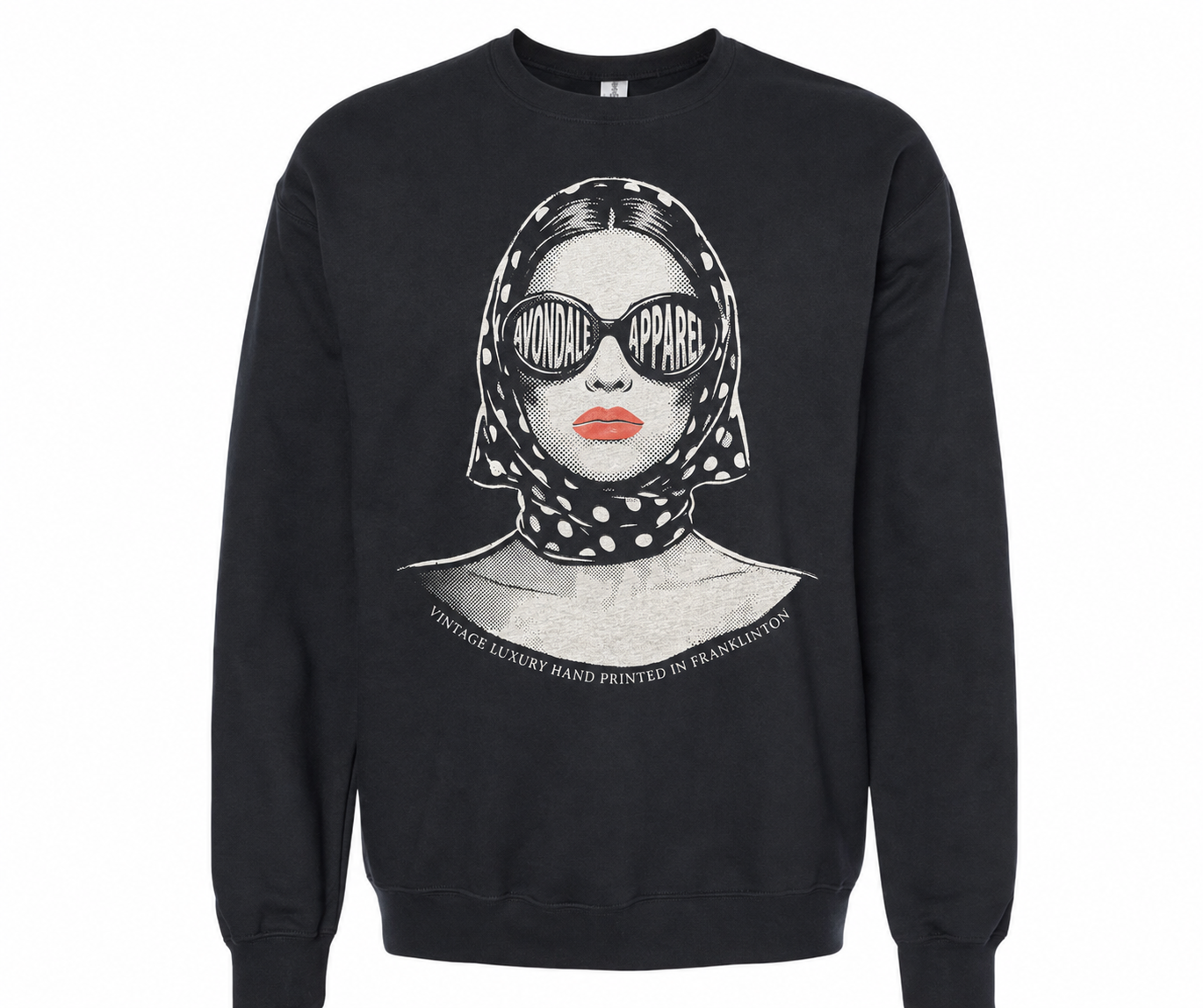 Vintage Luxury - Crewneck Sweatshirt - Black