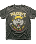 MASSIVE Glory to Columbus graphic t-shirt in charcoal