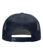 Navy Richardson 168 seven-panel trucker cap back view