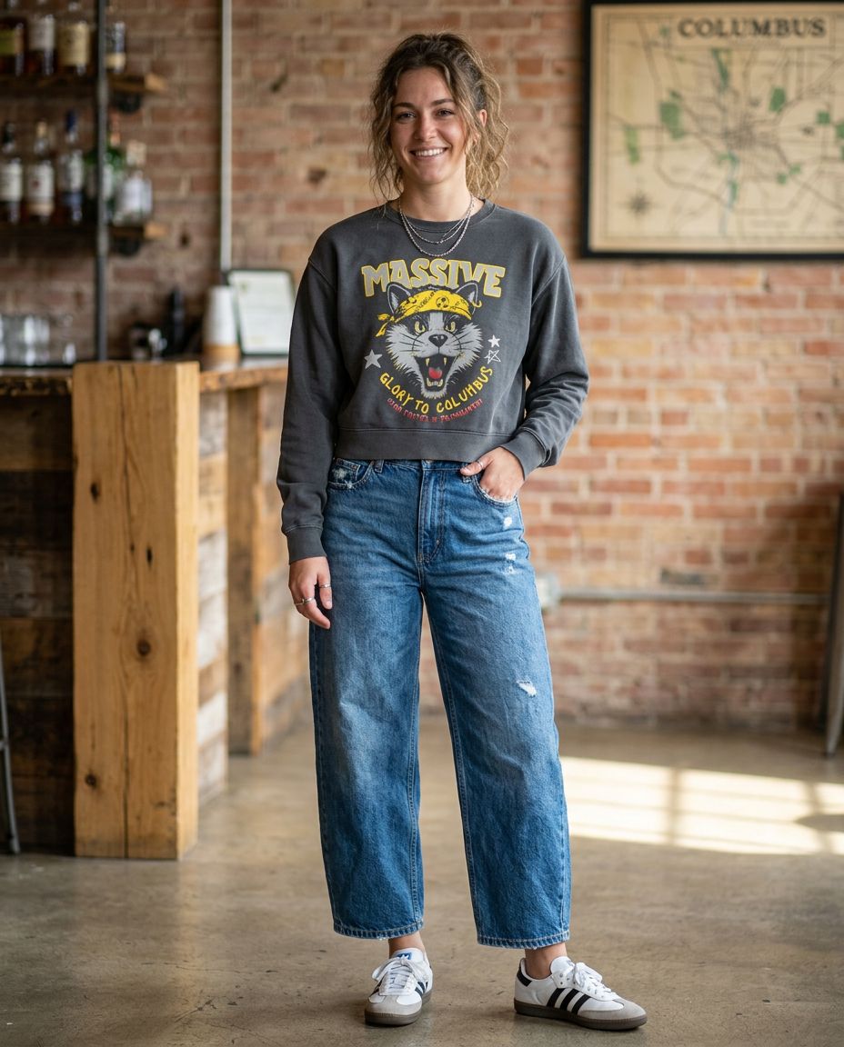 MASSIVE Crop Crewneck